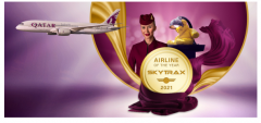 卡塔尔航空被Skytrax评为“2021年度最佳航空公司” 成史